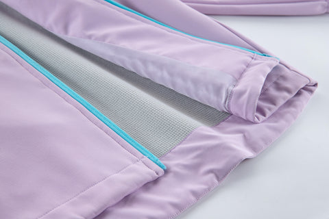 Kids Softshell Hooded Jacket with Rainbow Zip