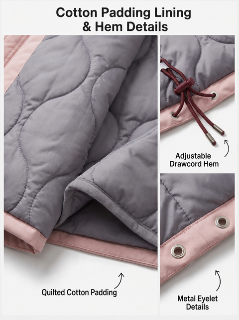 Kids' Color Block Hooded Jacket