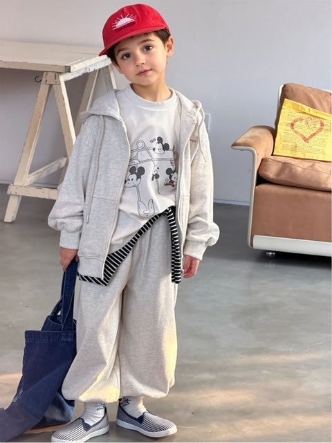 2026 NEW Kids' Hooded Sweatshirt & Jogger Set with Cartoon Print