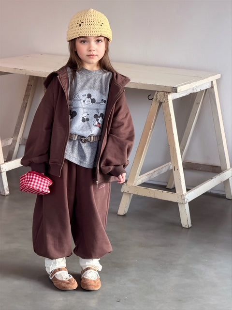 2026 NEW Kids' Hooded Sweatshirt & Jogger Set with Cartoon Print