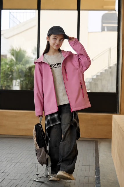 Kids' Softshell Hooded Jacket