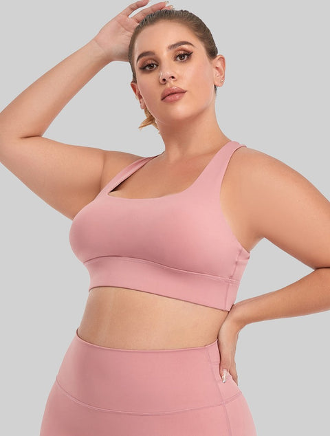 Plus size two-piece Women's high-end tight sportswear Bra