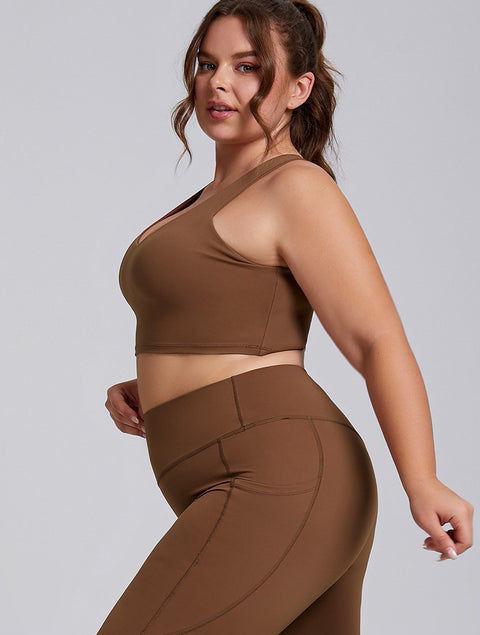 Plus size two-piece Women's high-end sportswear Tight