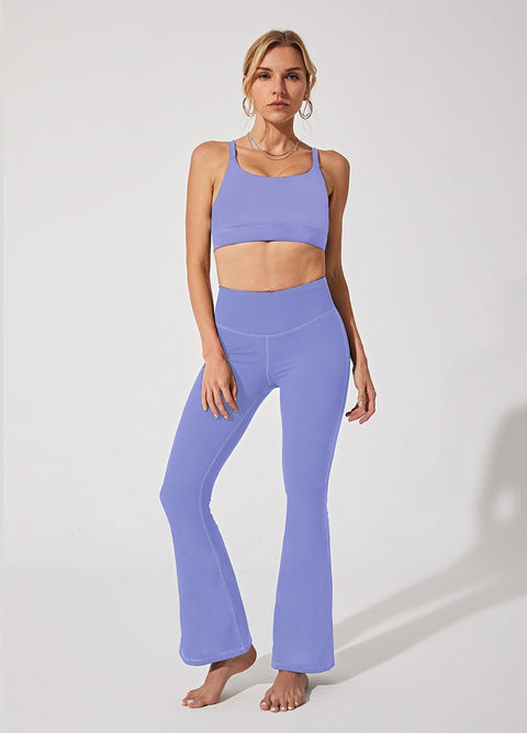 Women's High-Waist Hip Lifting Flared Yoga Pants