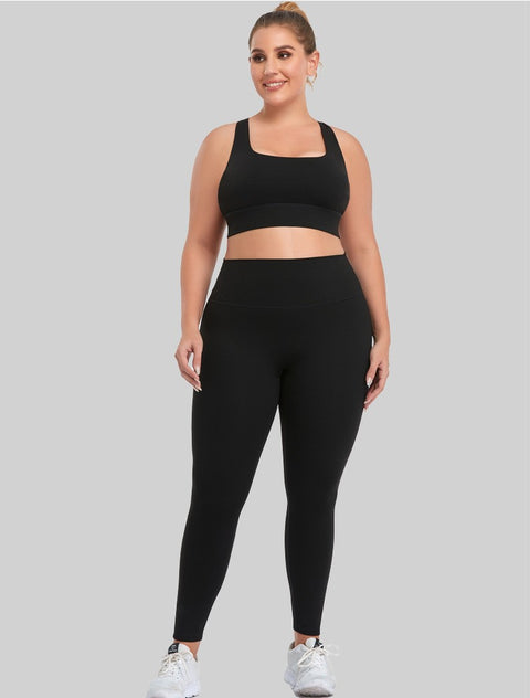 Plus size two-piece Women's high-end tight sportswear Bra