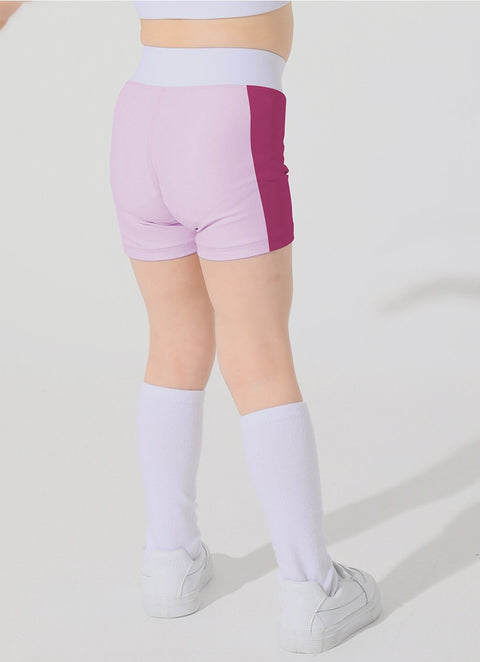 Fighting Girl Kids Collection Yoga Fitness Contrast Sports Shorts