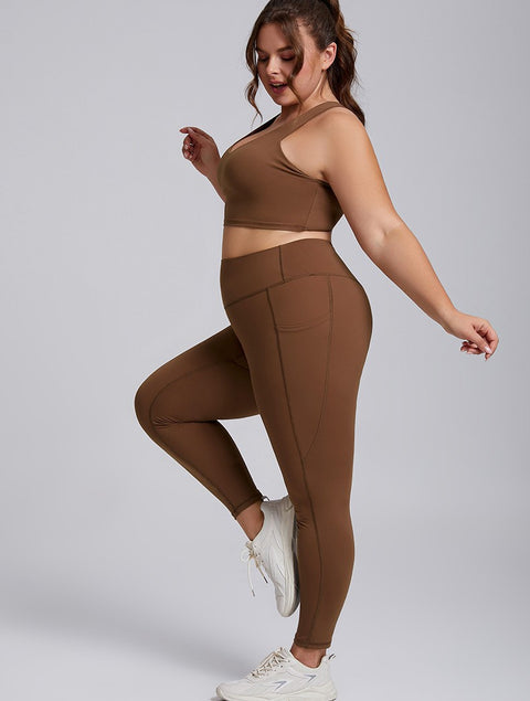 Plus size two-piece Women's high-end sportswear Tight