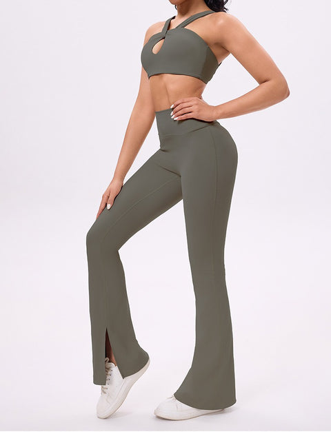 NEW Women's High-Waist Hip Lifting Wide leg Yoga Pants