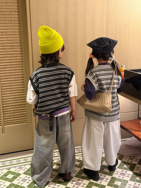 2026 NEW Kid’s stripe knitted sweater vest