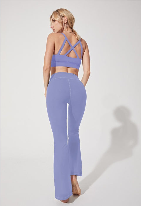 Women's High-Waist Hip Lifting Flared Yoga Pants