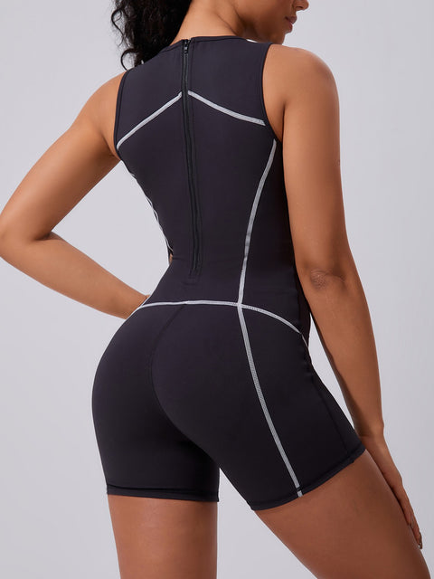 Women's Hip lifting Sexy Suspender Sports Jumpsuit