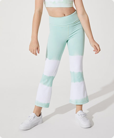 Fighting Girl Kids Collection Tie Dye Wide Leg Fitness Yoga Pants
