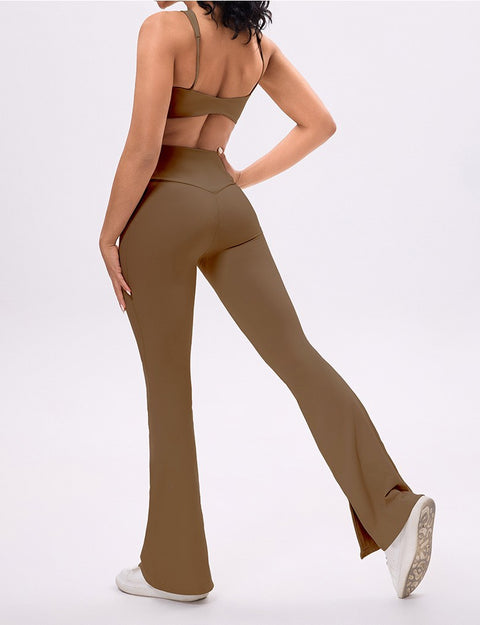 NEW Women's High-Waist Hip Lifting Wide leg Yoga Pants