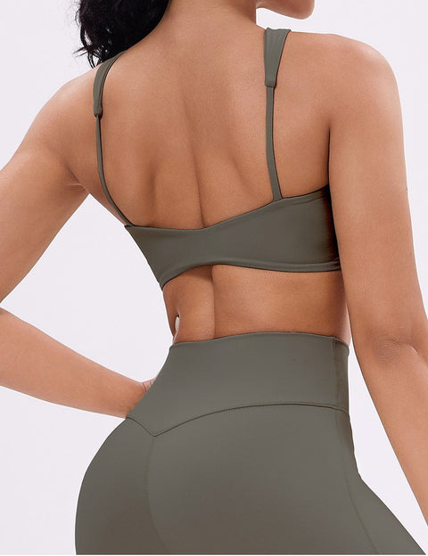 New Women's Double Shoulder Strap Fitness Vest Top