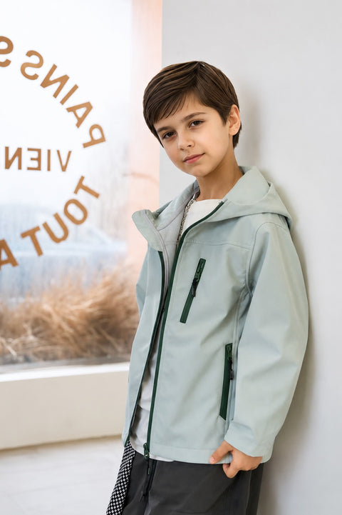 Kids' Softshell Hooded Jacket