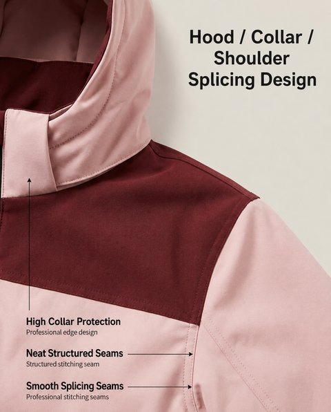 Kids' Color Block Hooded Jacket